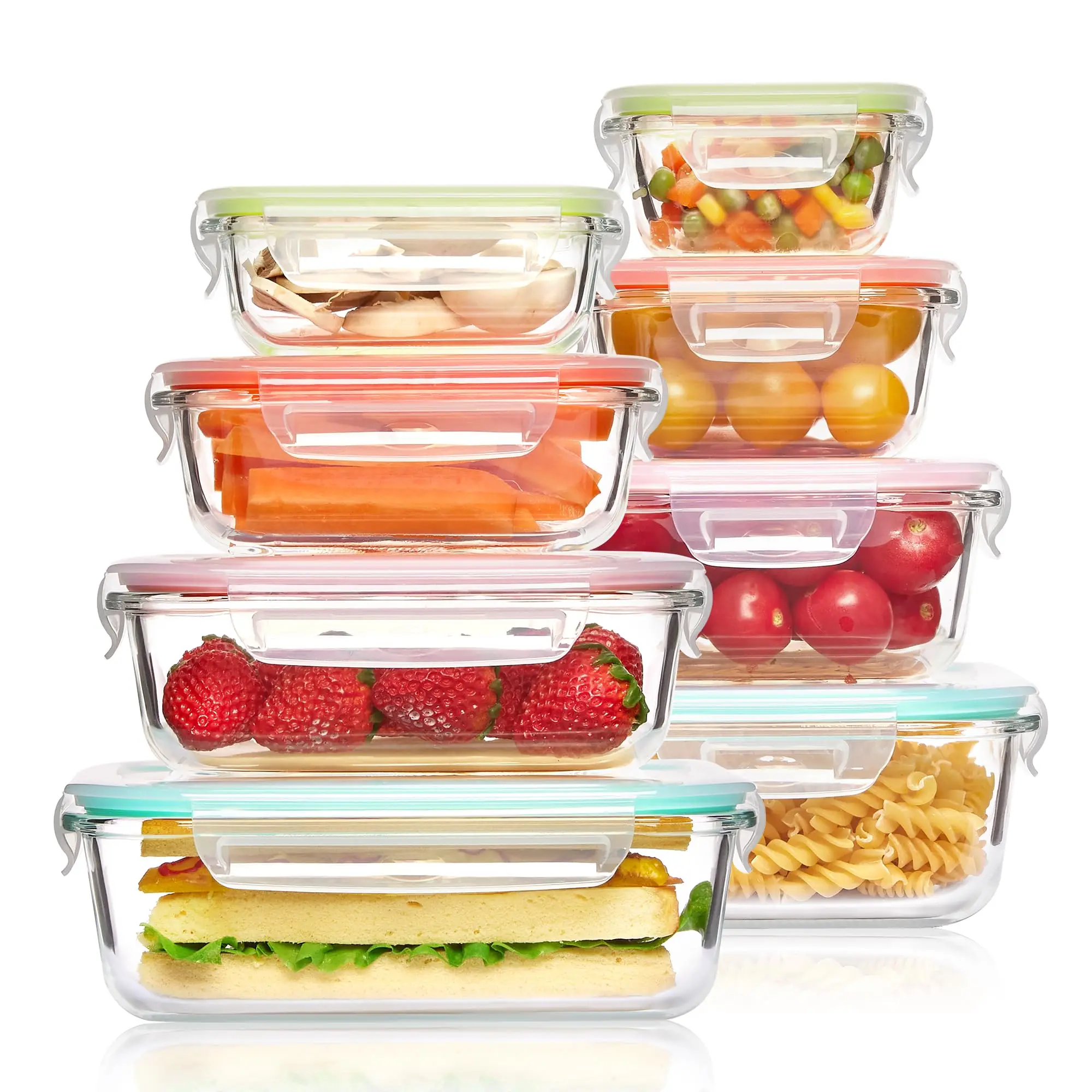 Meal Prep Kitchen - Glass Lunch Box Food Storage Containers,