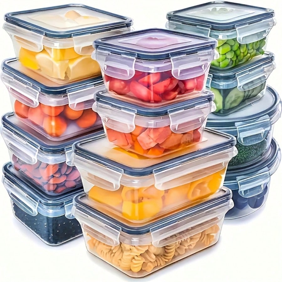 24 Pack Food Storage Container - Meal Prep Kitchen review and price