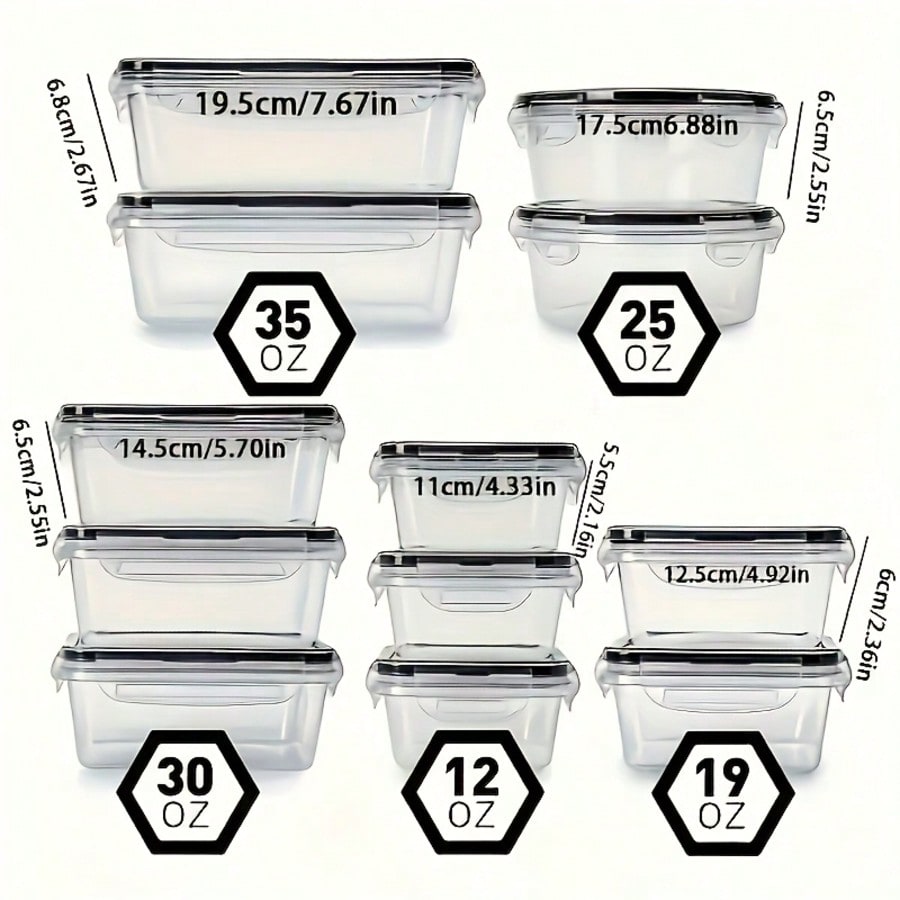 24 Pack Food Storage Container - Meal Prep Kitchen review and price