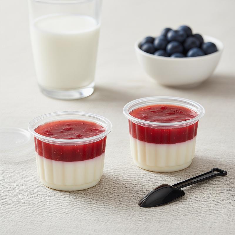 50Pcs Disposable Yogurt Cup Wi - Sauce Dipping Cup review and price