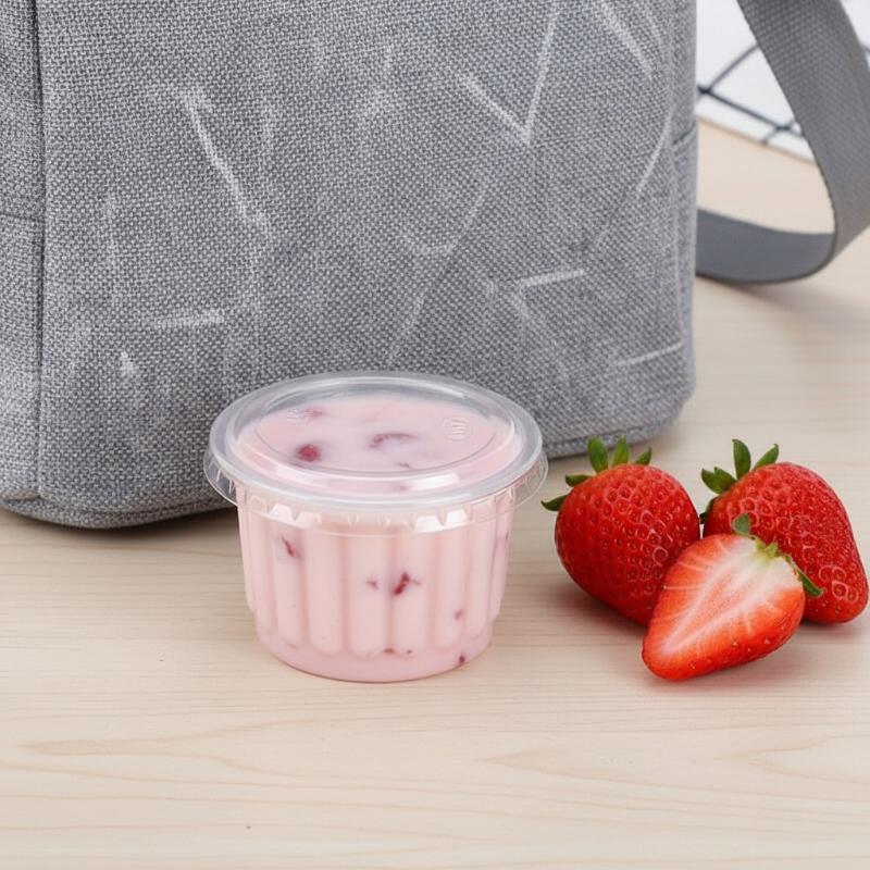 50Pcs Disposable Yogurt Cup Wi - Sauce Dipping Cup review and price
