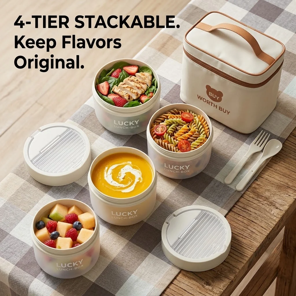 Stackable Plastic Bento Box Se - Meal Prep Or Prep Meal review and price