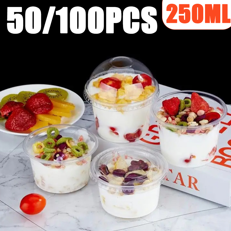 50/100PCS 250ML Disposable Pla - Sauce Dipping Cup review and price