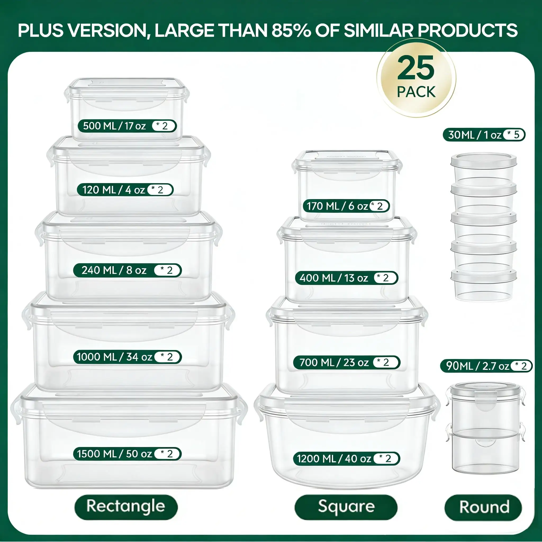 40/42/50/52/62Pcs Large Airtig - Meal Prep Kitchen review and price