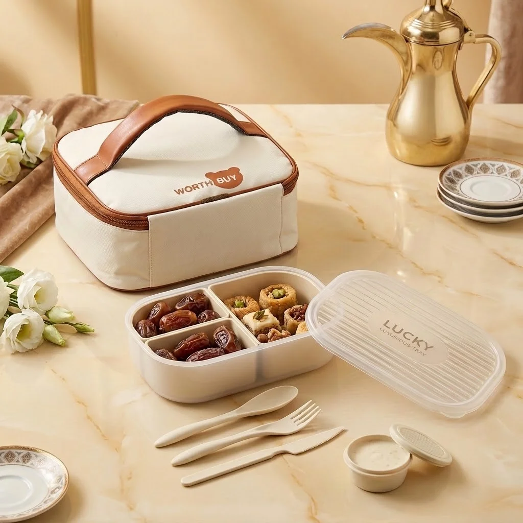 3 Compartment Plastic Bento Lu - Meal Prep Or Prep Meal review and price