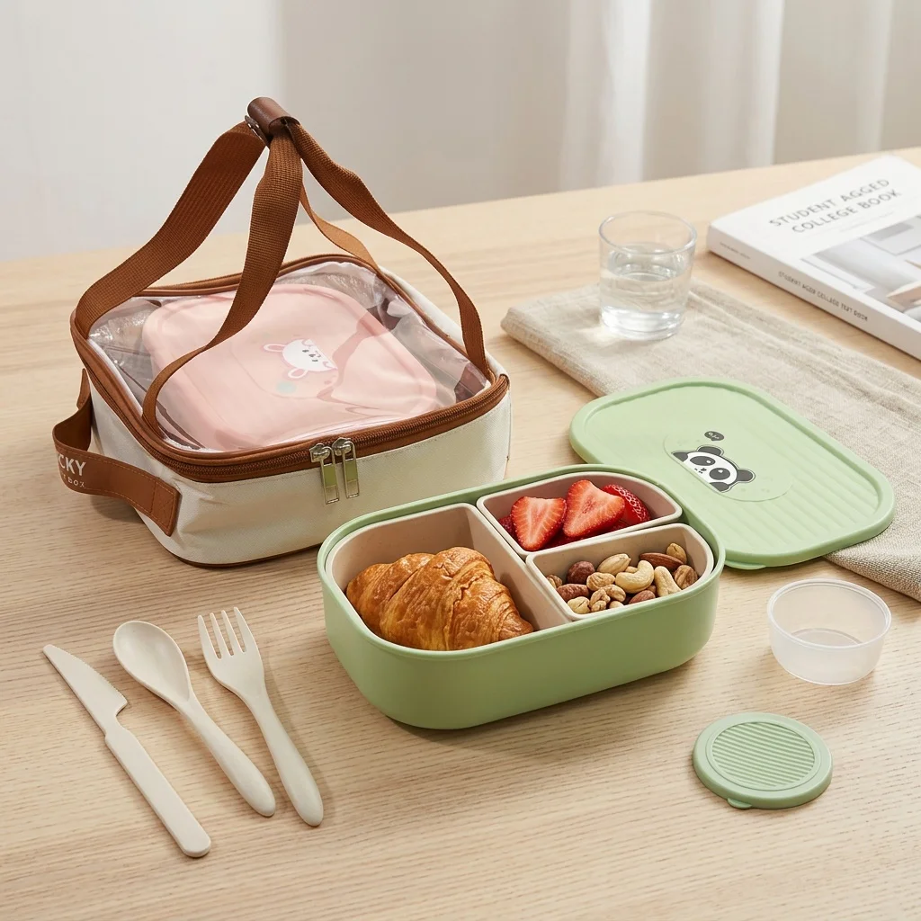 Kids Bento Lunch Box with Lid  - Meal Prep Or Prep Meal review and price