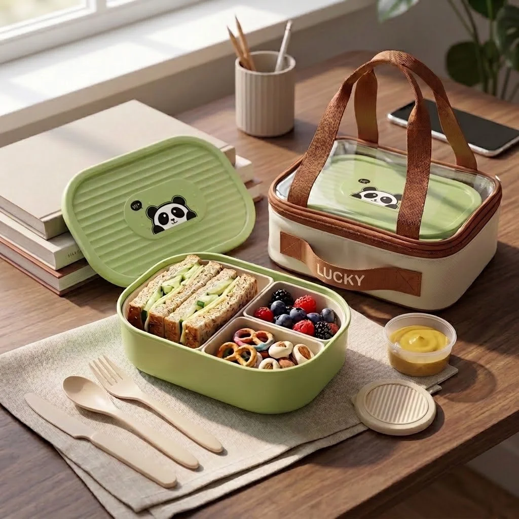 Kids Bento Lunch Box with Lid  - Meal Prep Or Prep Meal review and price