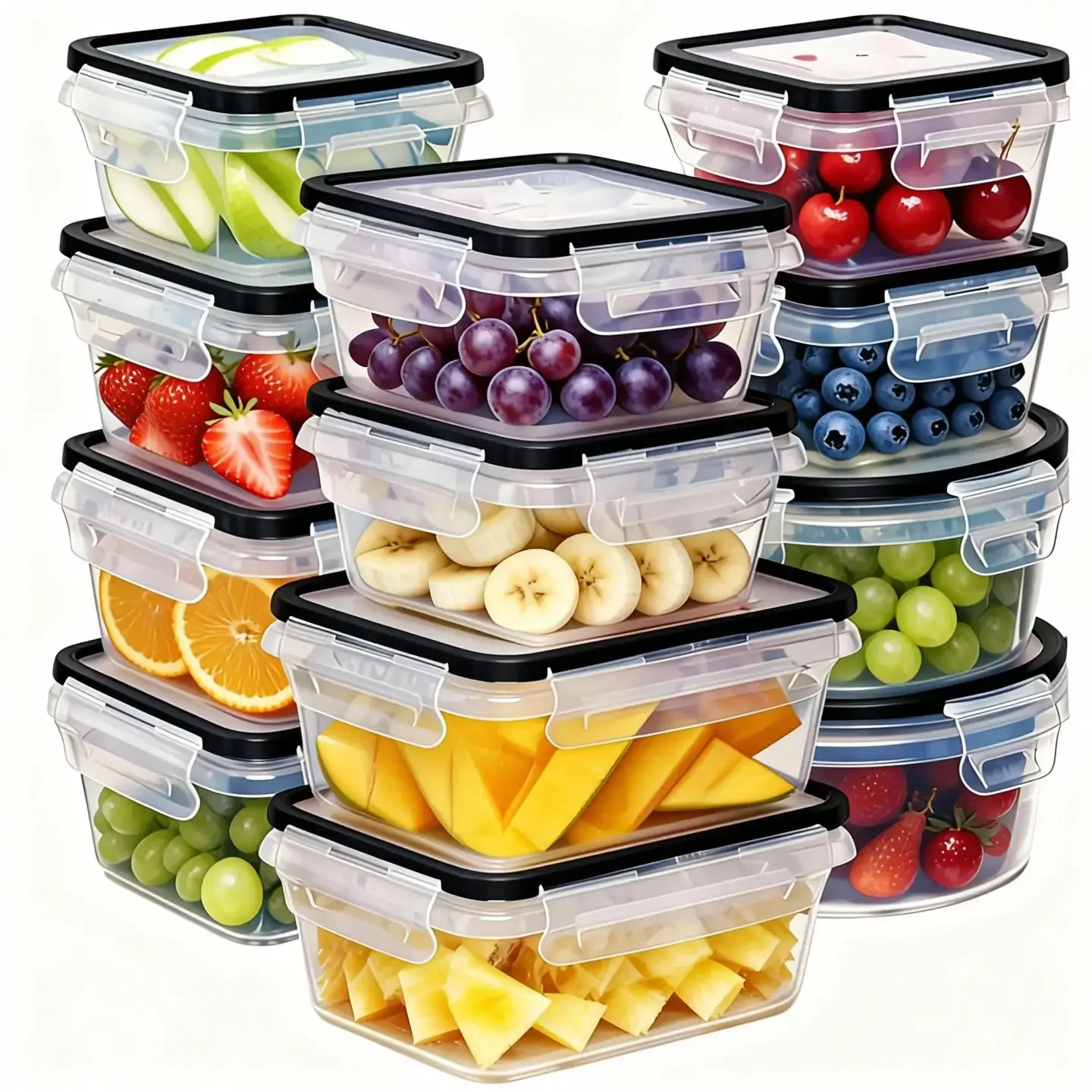 12Pcs Airtight Food Storage Co - Meal Prep Kitchen review and price