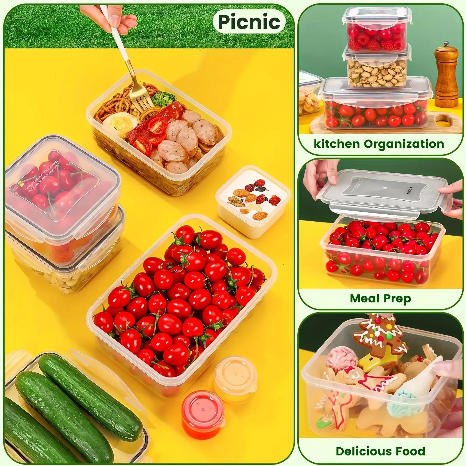 12Pcs Airtight Food Storage Co - Meal Prep Kitchen review and price