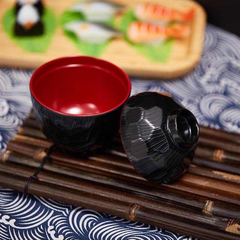 2 Tone Miso Soup Bowl with Lid - Meal Prep With Rice review and price