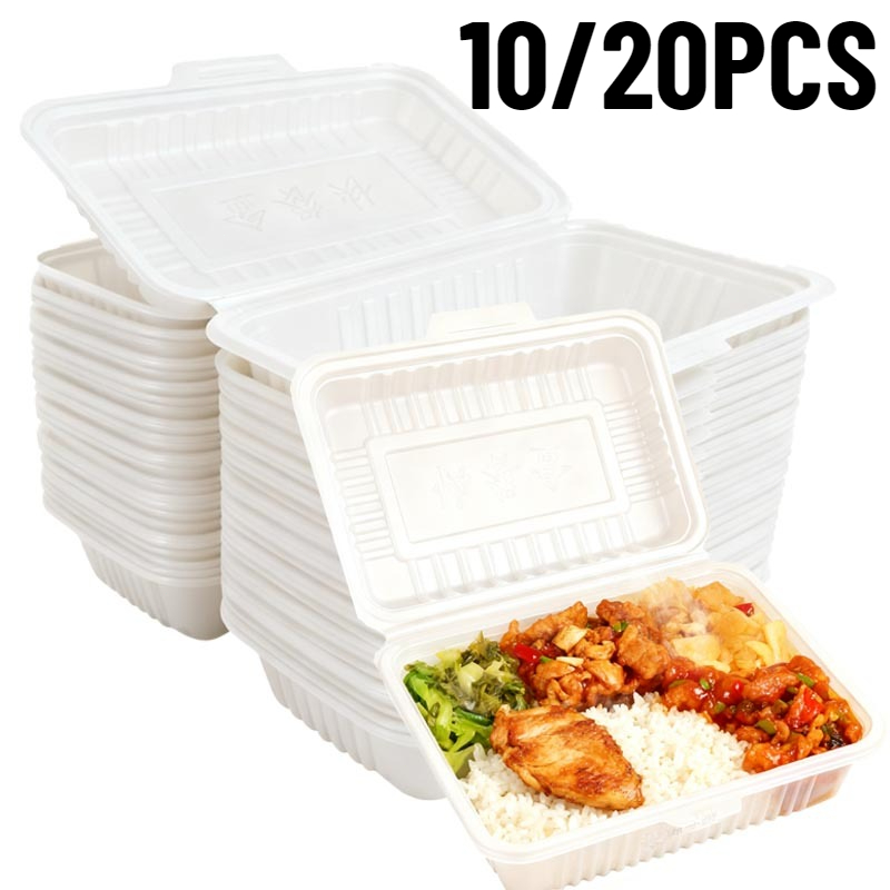 10/20PCS Disposable Lunch Boxe - Meal Prep Bowl review and price